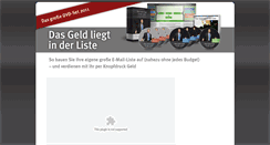 Desktop Screenshot of geldliste.de